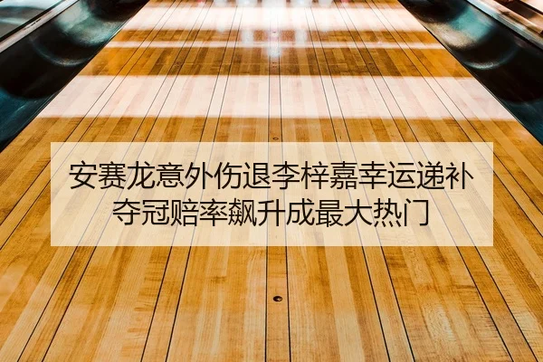 安赛龙意外伤退李梓嘉幸运递补 夺冠赔率飙升成最大热门